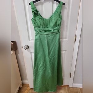 David's Bridal Green Bridesmaid Dress US Size 8